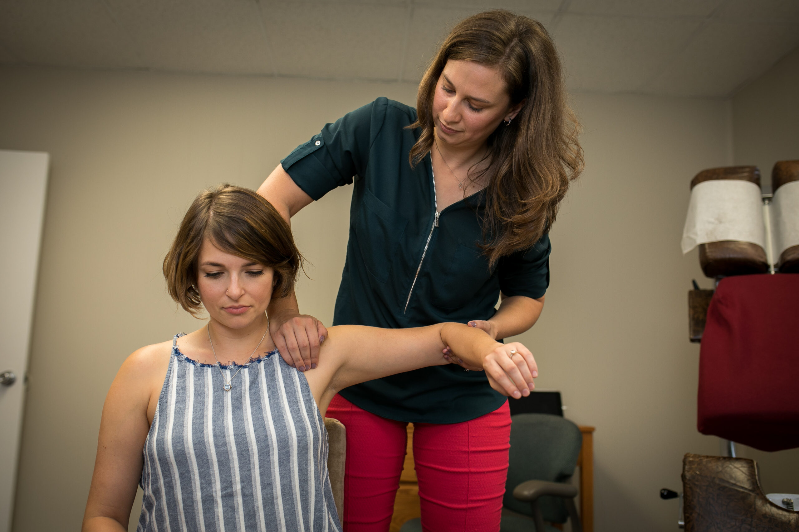 A collar bone adjustment